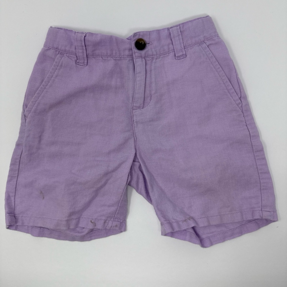 Janie and Jack Lilac Purple Cotton Shorts